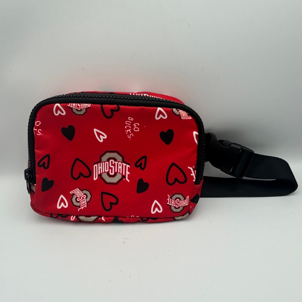 Ohio State Buckeyes Belt Bag Stadium Mini U Red Heart Go Bucks Fanny NCAA OSU